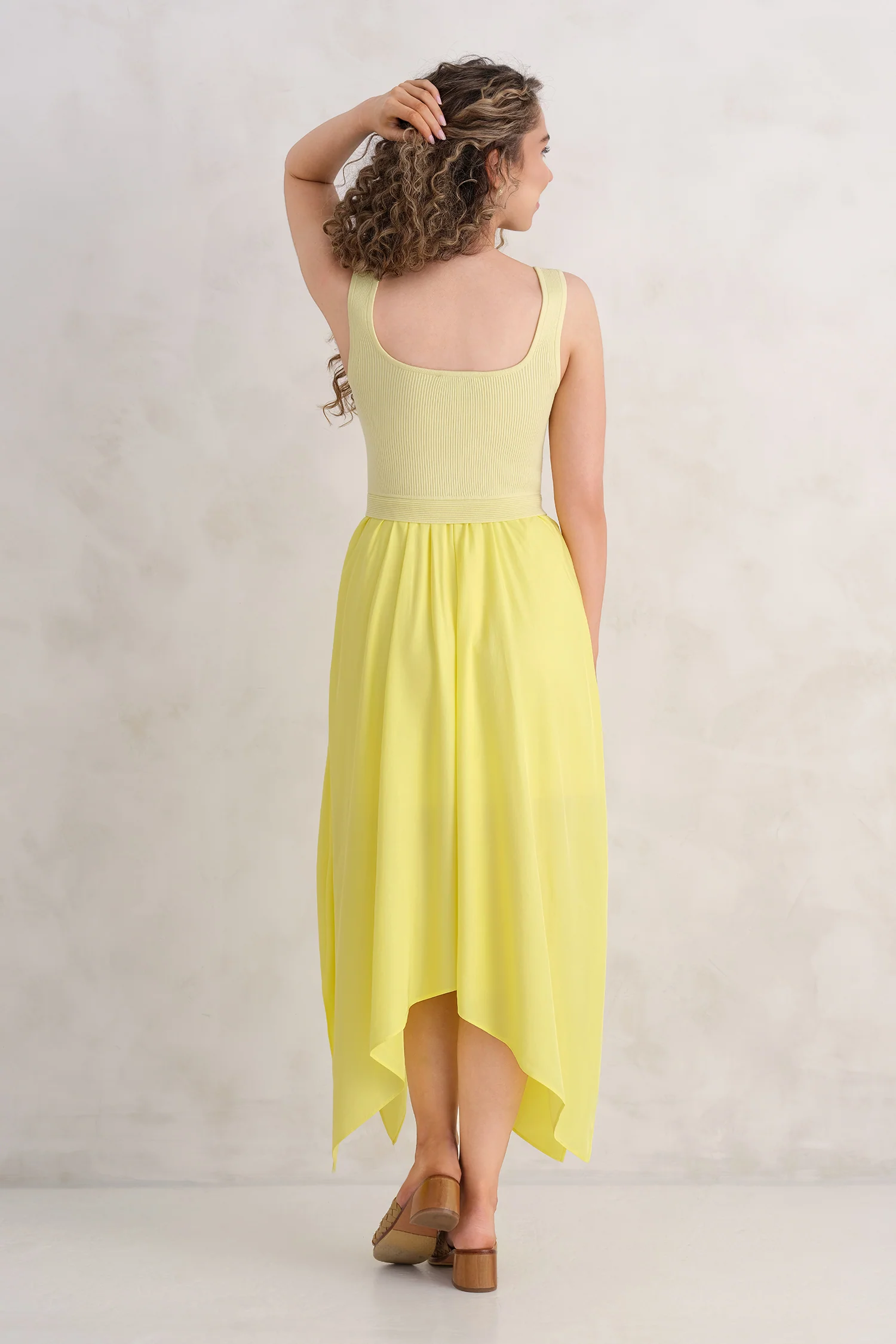 The Mixed Media Dress - Buttercup - Image 5