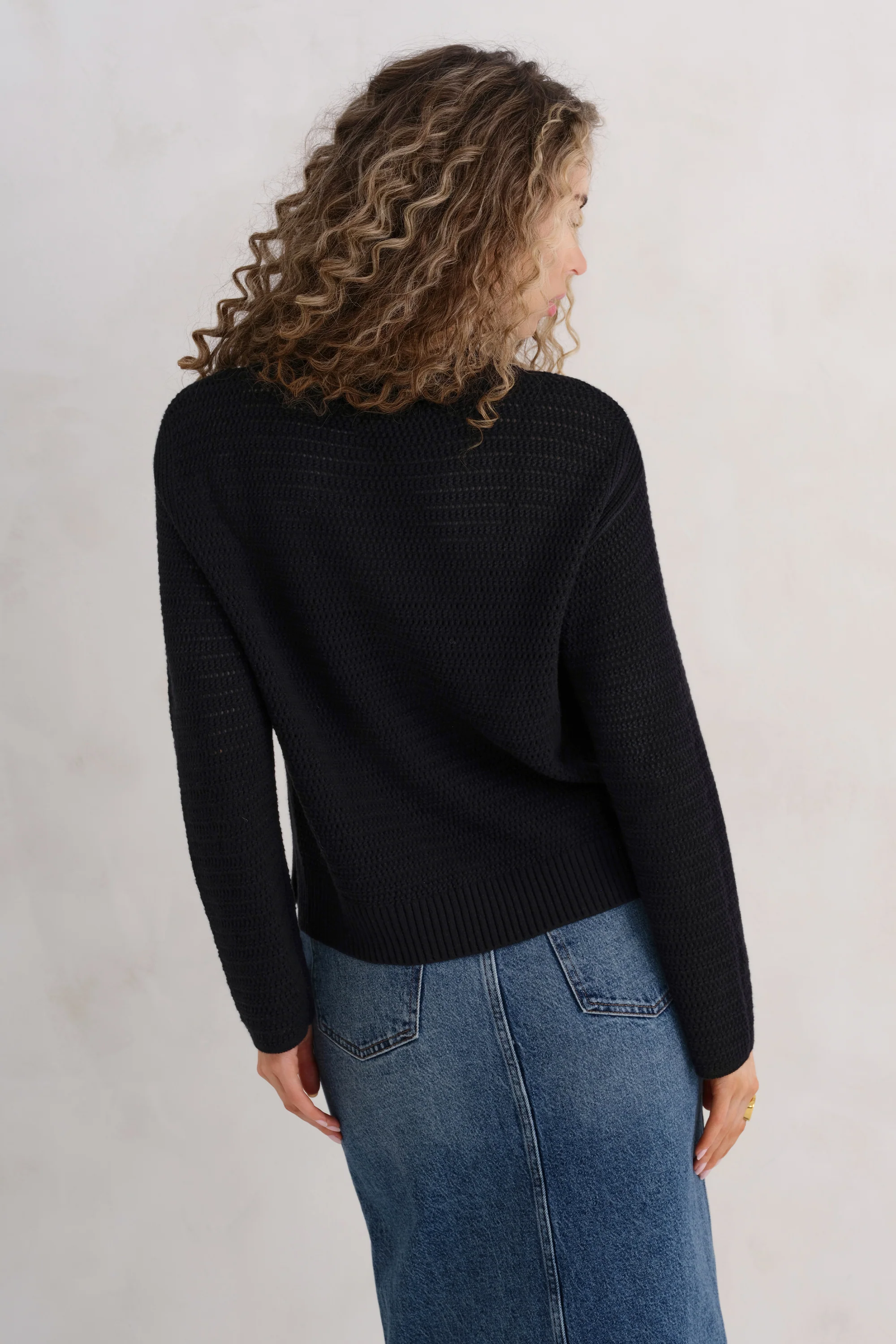 The Open Knit Long Sleeve - Ink - Image 5
