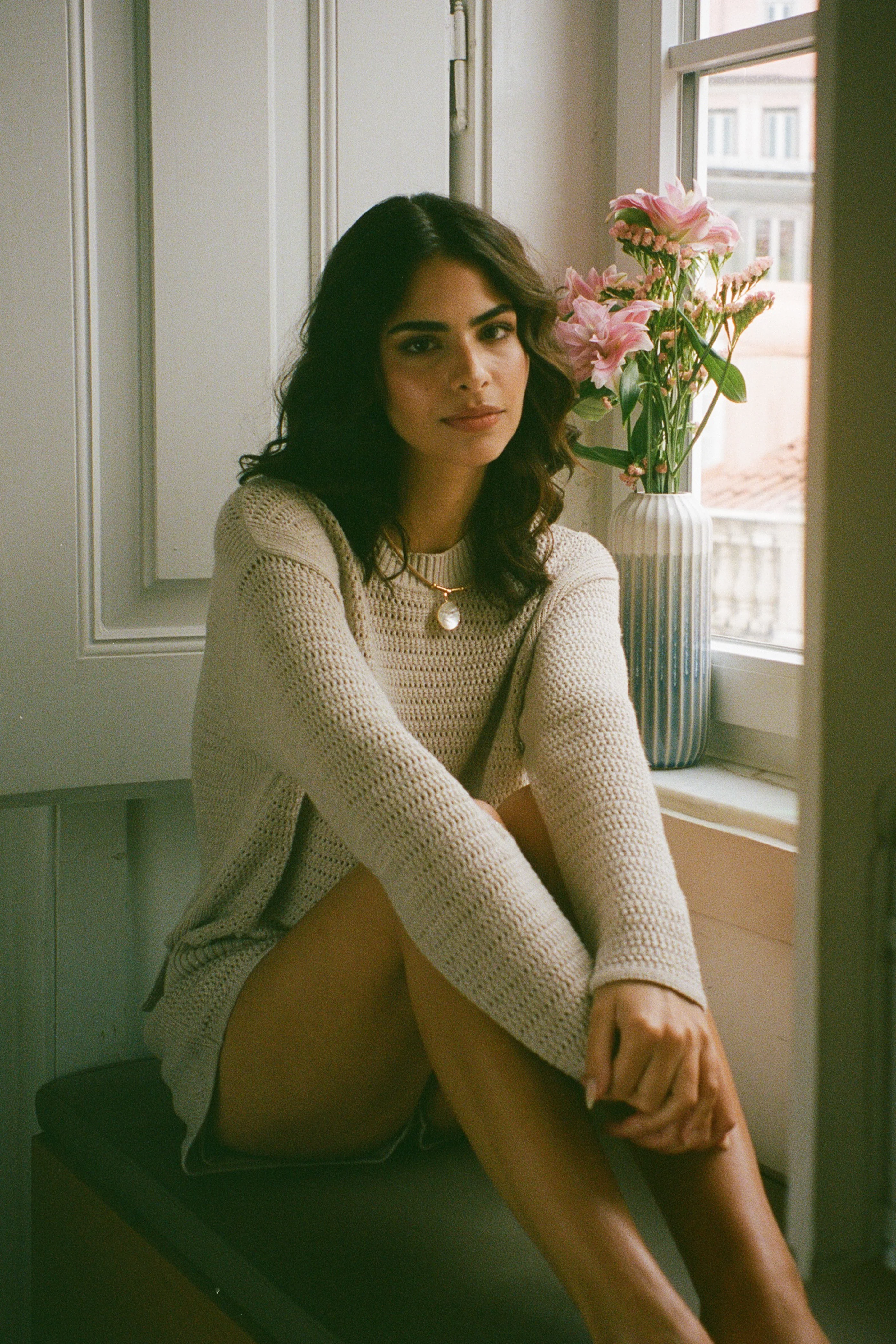 The Open Knit Long Sleeve - Sand - Image 7
