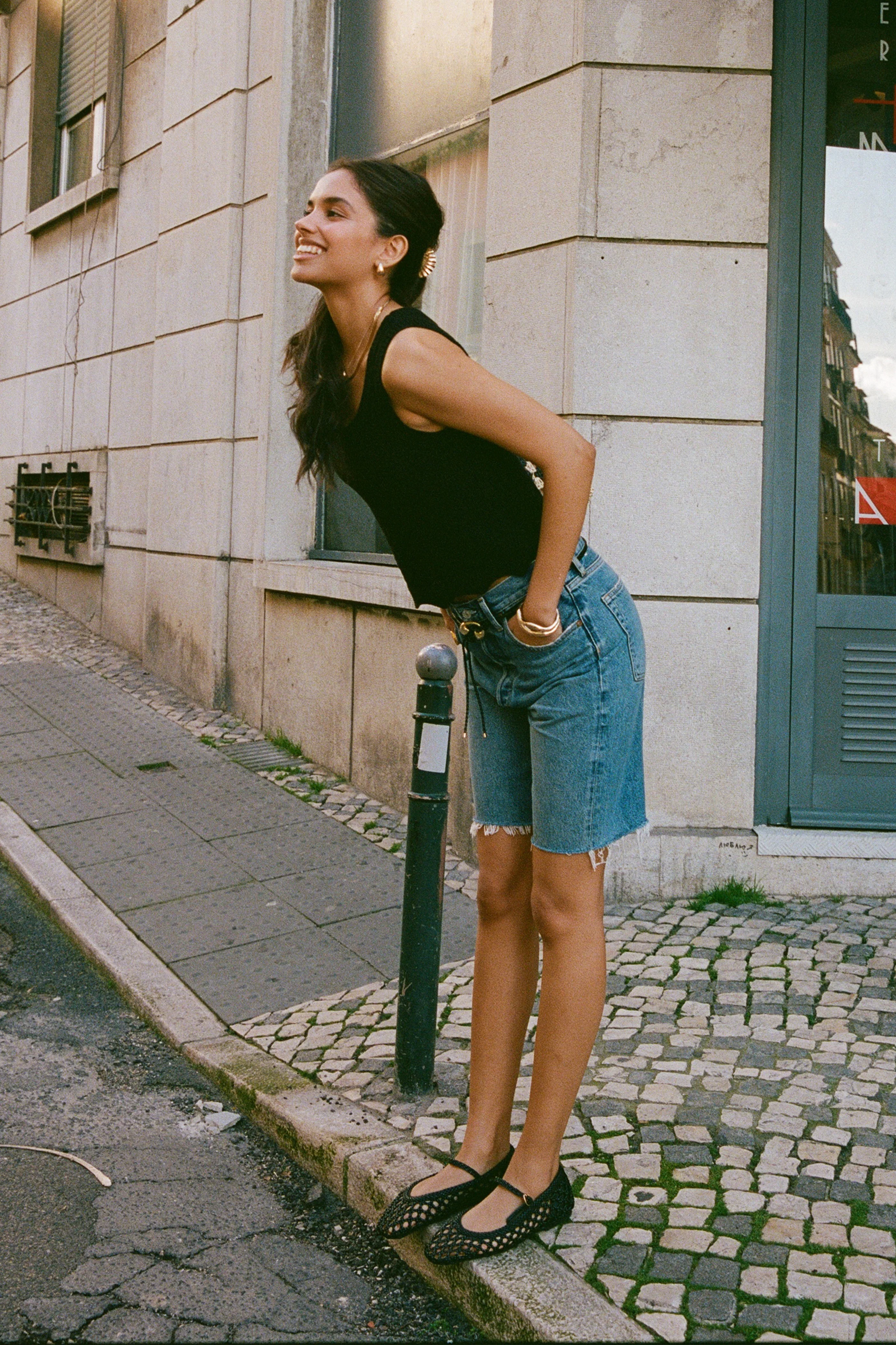The Open Knit Tank - Ink - Image 7