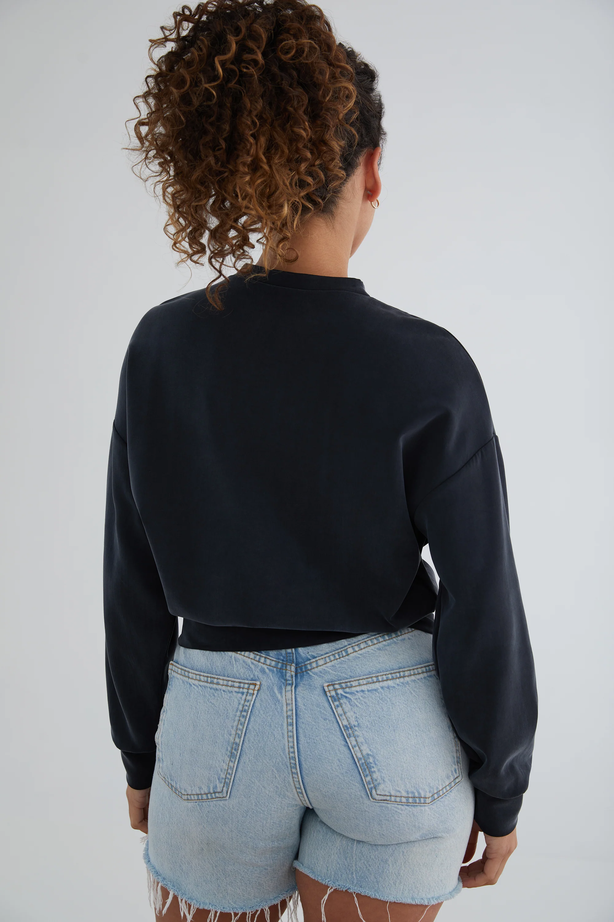 The Power Pullover: Classic - Magic Double Knit - Ink - Image 4