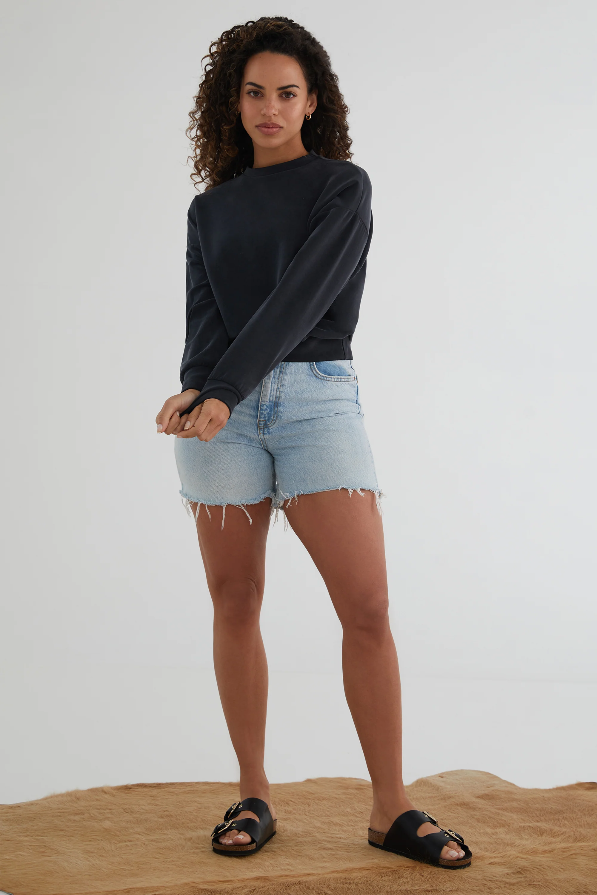 The Power Pullover: Classic - Magic Double Knit - Ink - Image 6