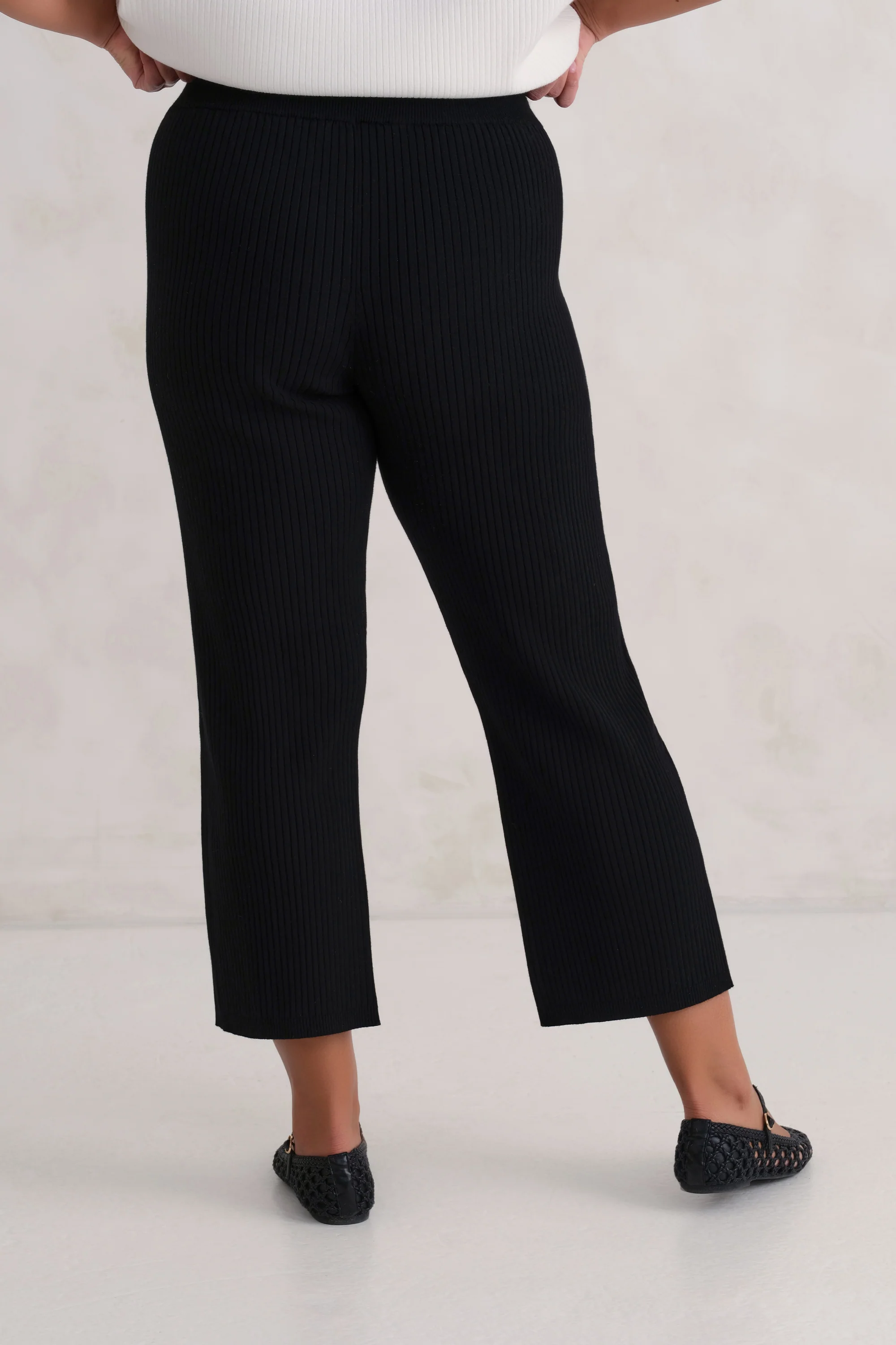 The Rib Crop Pant - Ink - Image 4