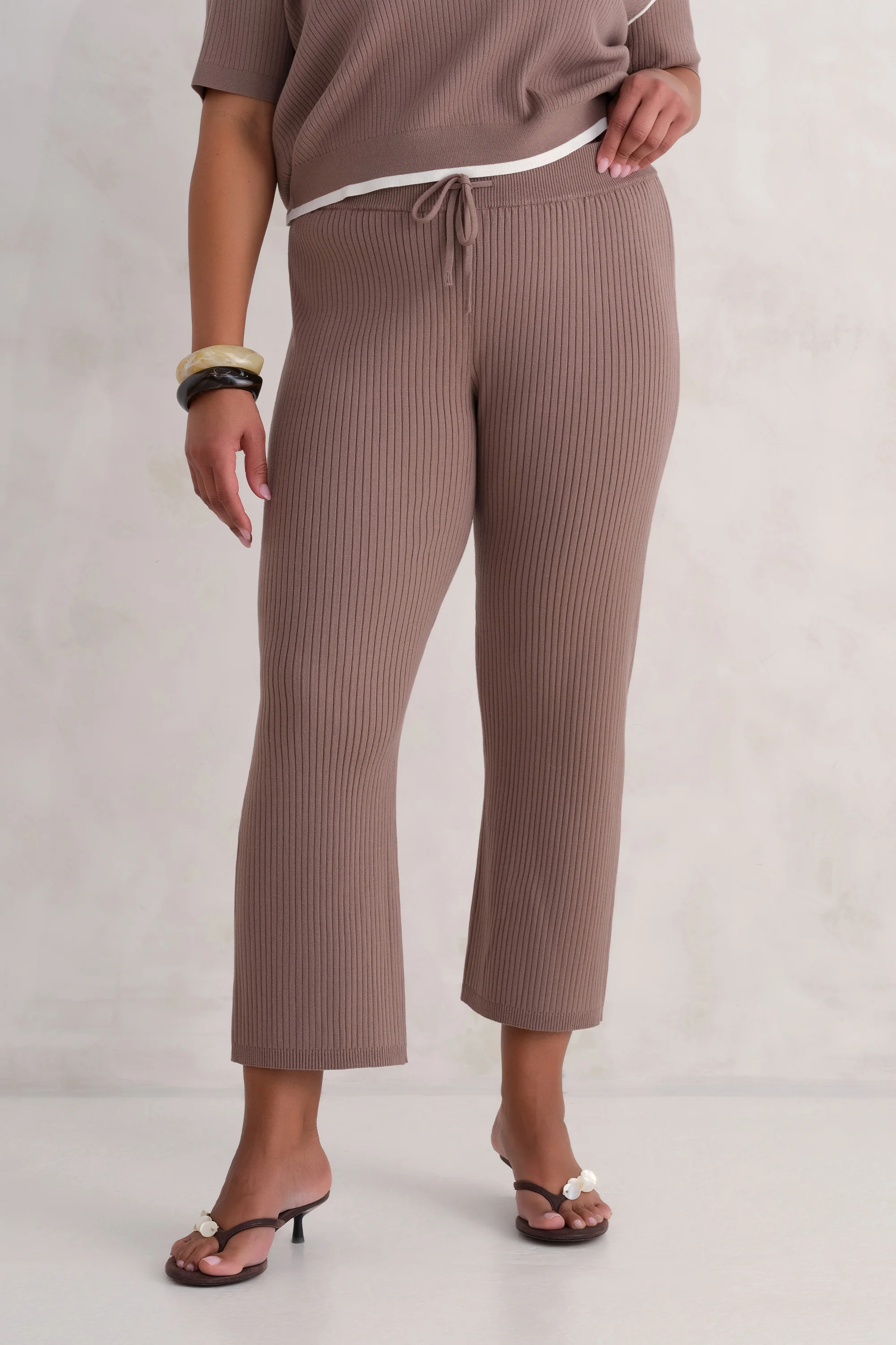 The Rib Crop Pant - Terra - Image 3