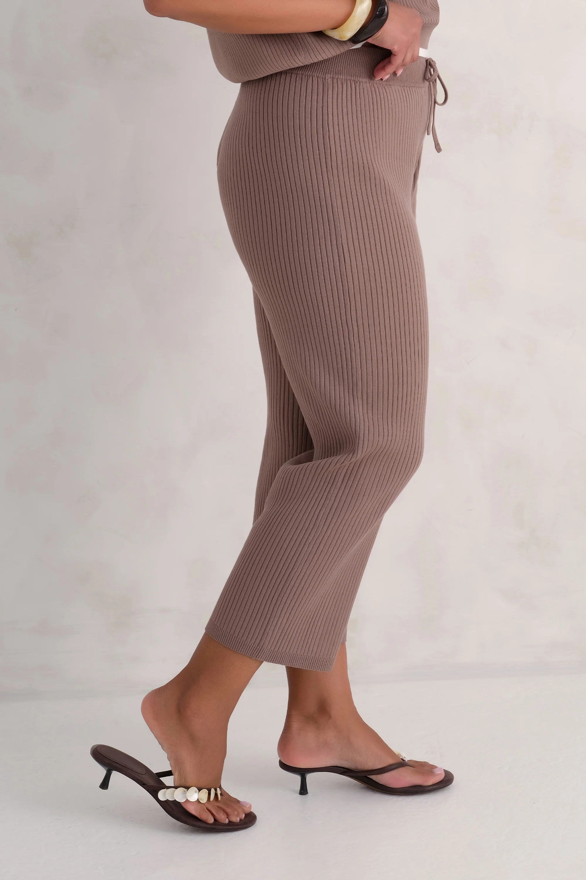The Rib Crop Pant - Terra - Image 4