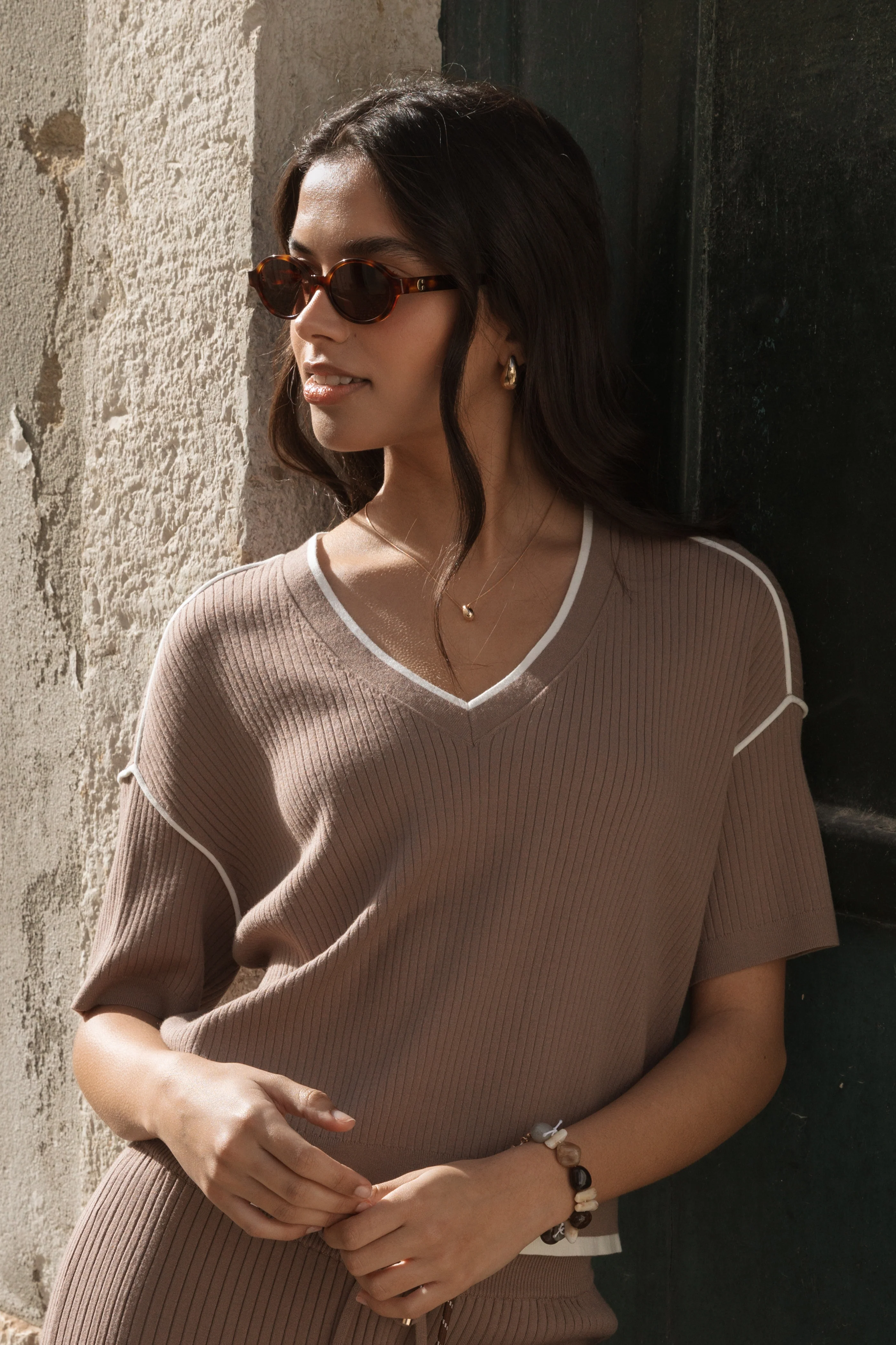 The Rib V-Neck - Terra - Image 2
