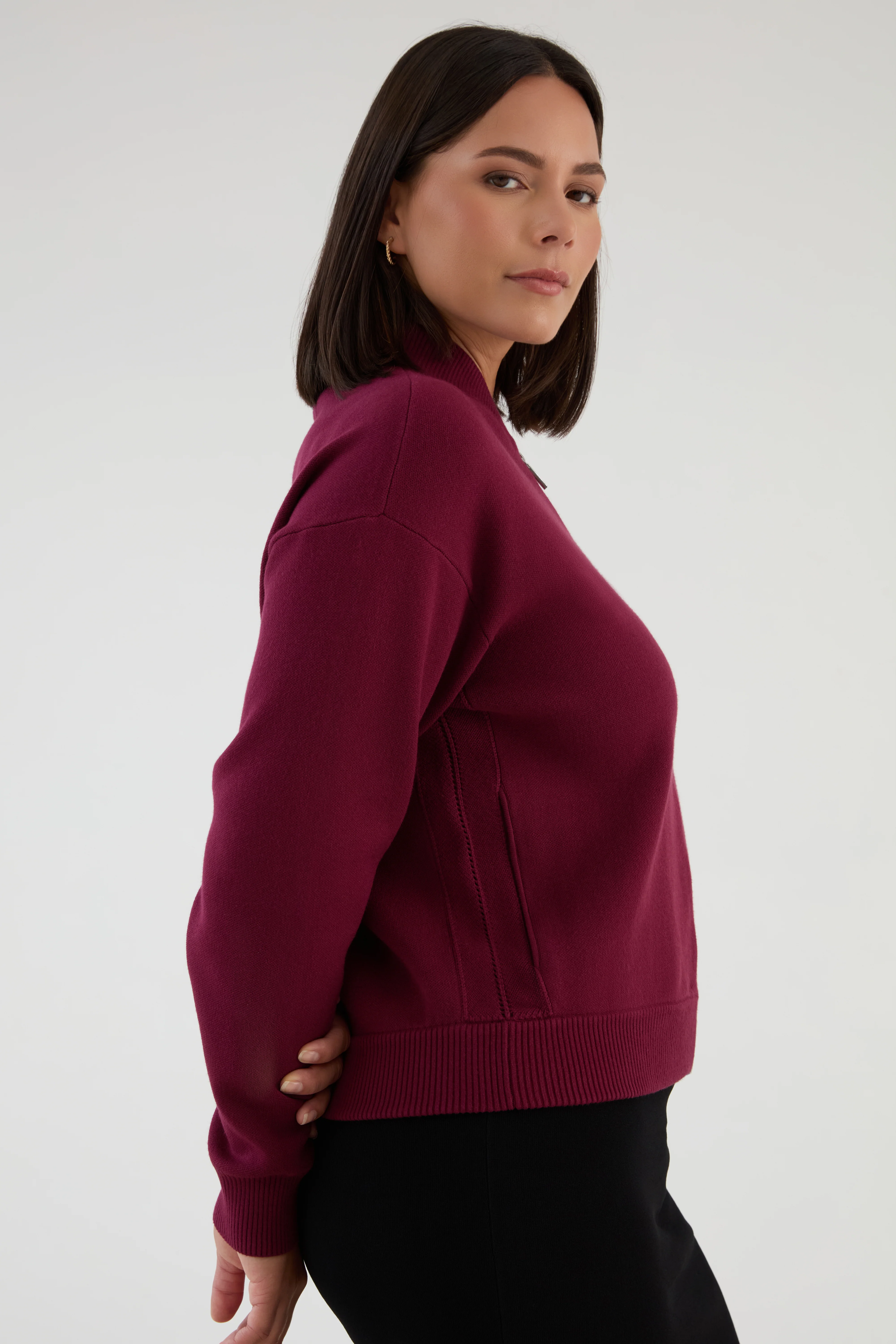 The Sweater Bomber - Merlot - Image 3