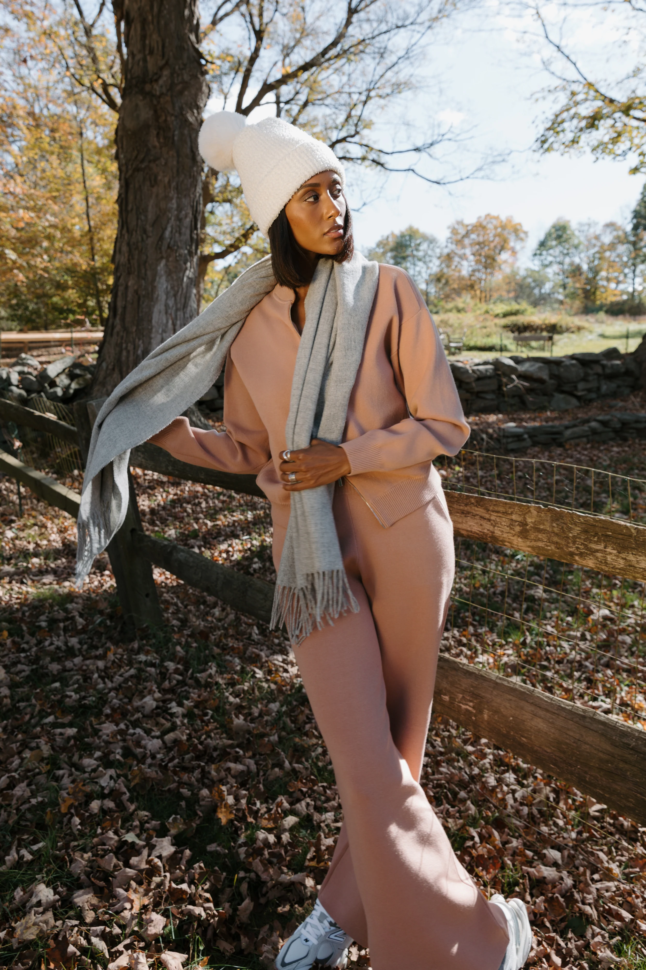 The Sweater Wide Leg Pant - Cafe Creme - Image 6