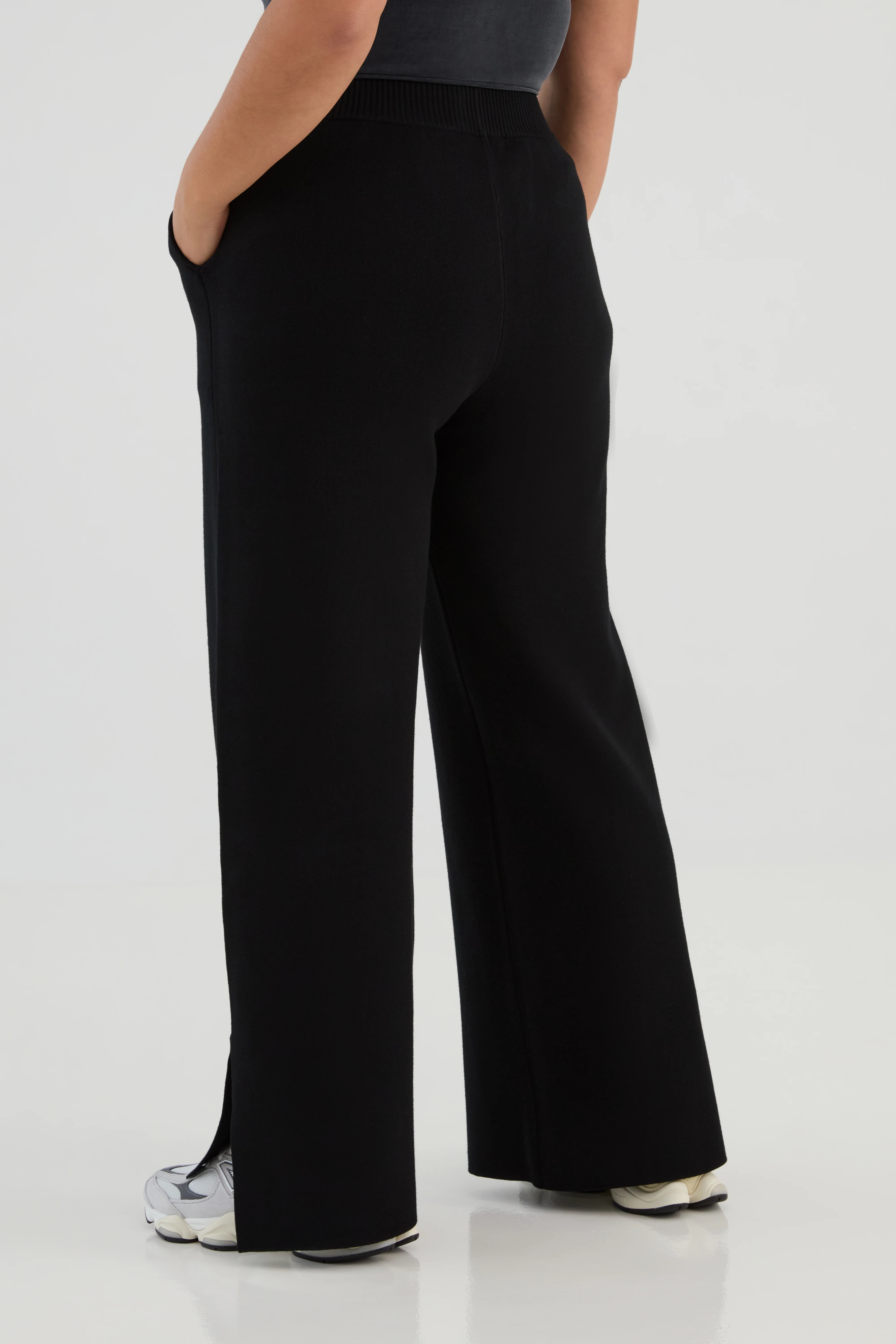 The Sweater Wide Leg Pant - Ink - Image 4